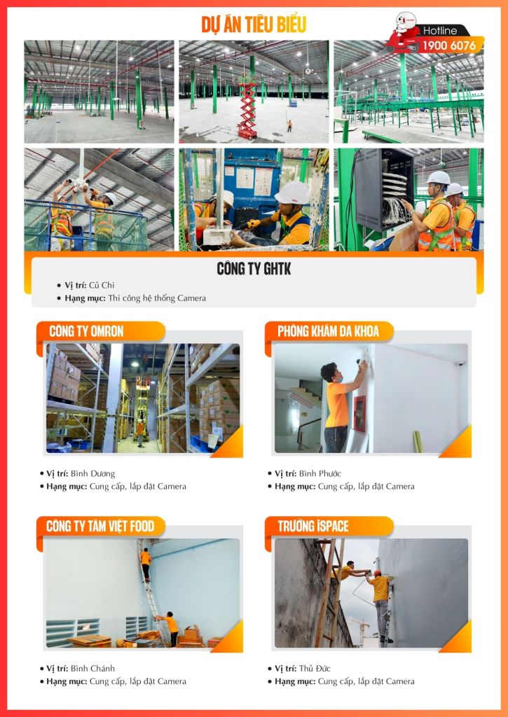 Dự án thi công, lắp đặt hệ thống camera thực tế 1