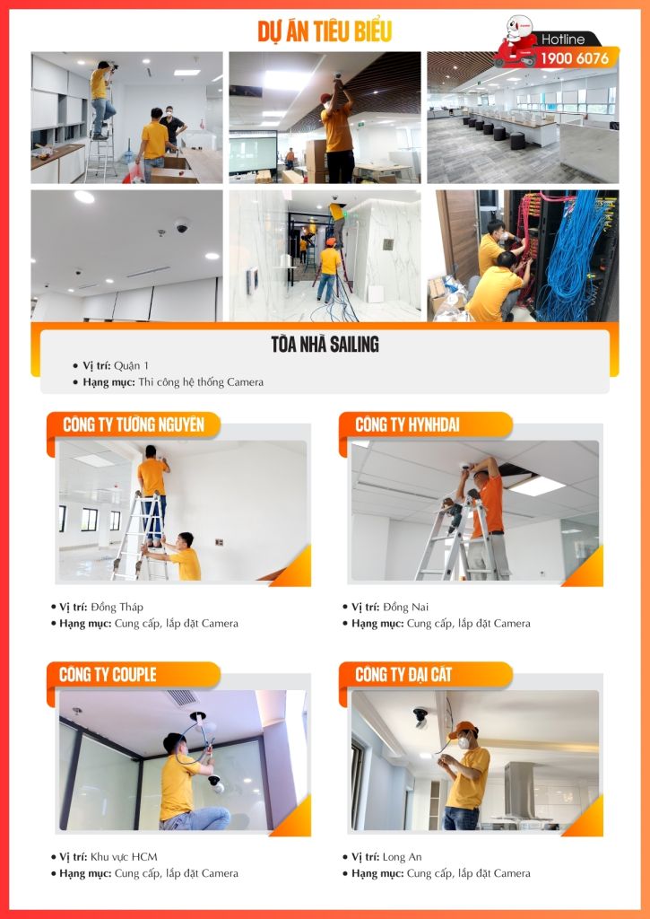 Dự án thi công, lắp đặt hệ thống camera thực tế 1