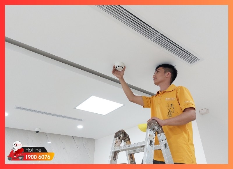 Thi công lắp đặt báo cháy tự động-iCare60 #14