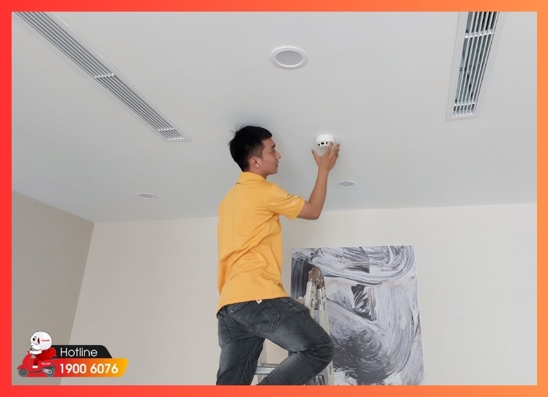 Thi công lắp đặt báo cháy tự động-iCare60 #4