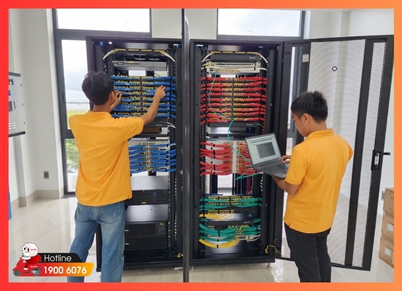 Thi công mạng LAN-iCare60 #2