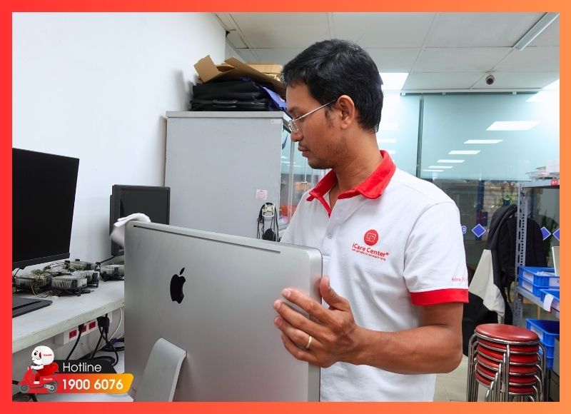Quy trình vệ sinh iMac cần dụng cụ chuyên dụng và thao tác kỹ thuật chính xác