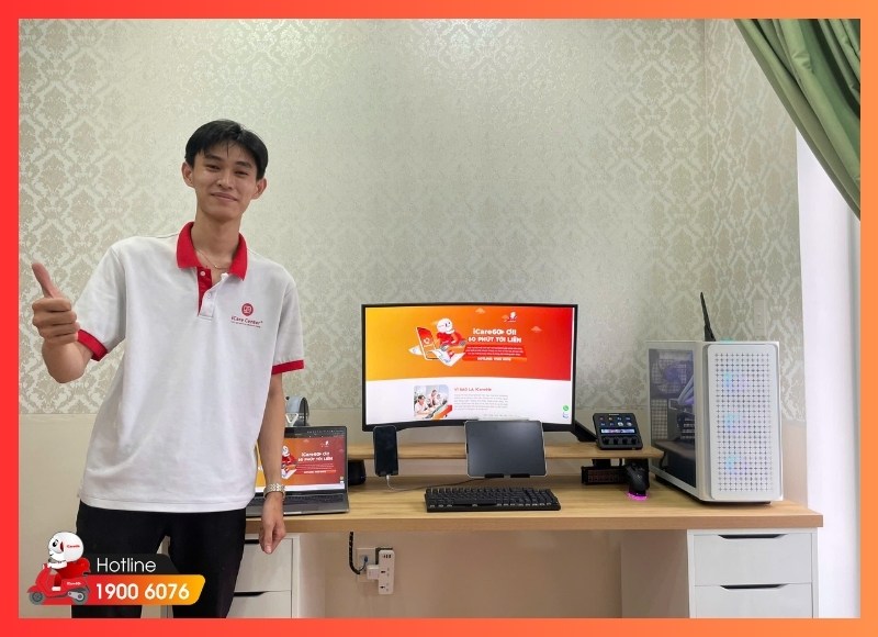 iCare60 chăm sóc máy tính tận nơi tiện lợi cho khách hàng tại Phường Bình Quới