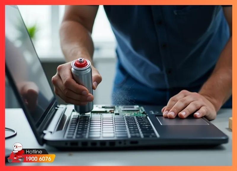 Vệ sinh máy tính định kỳ giúp giảm nhiệt độ và tăng độ ổn định khi sử dụng