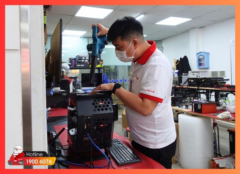 Quy trình vệ sinh máy tính tận nơi rõ ràng, minh bạch