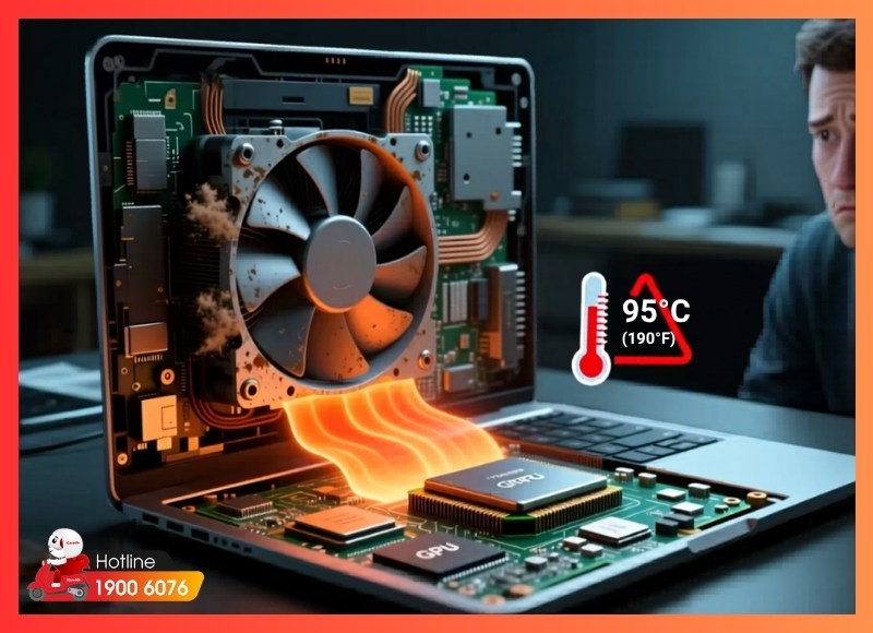 Máy tính cần vệ sinh khi có dấu hiệu quá nhiệt và quạt hoạt động bất thường