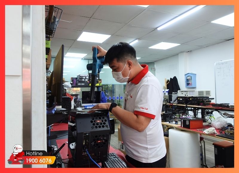Vệ sinh PC văn phòng và Mini PC - làm sạch bụi trên linh kiện và hệ thống tản nhiệt