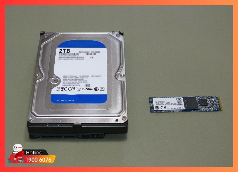 Phân biệt ổ cứng HDD và SSD trước khi sửa chữa