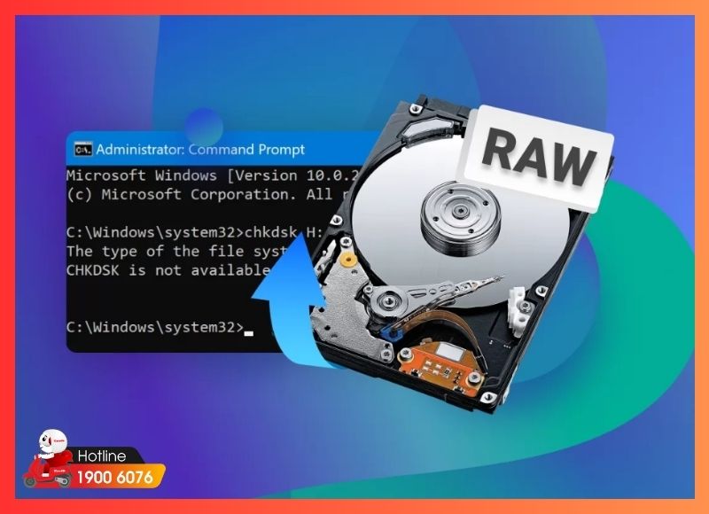 Sửa chữa ổ cứng RAW khi mất phân vùng dữ liệu