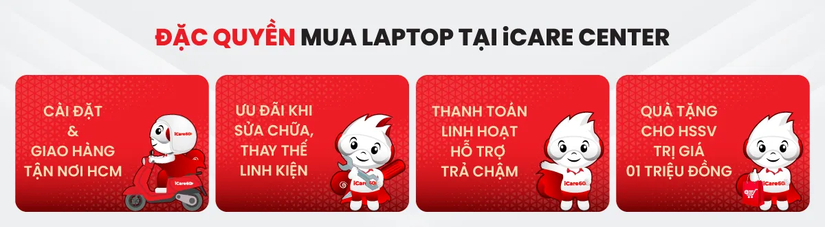 đặc quyền mua laptop tại icare center