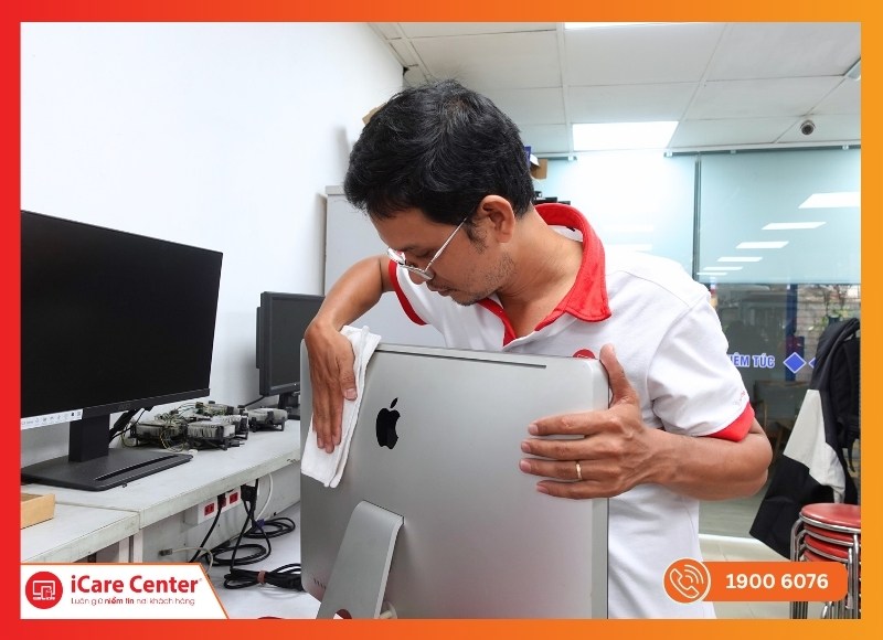 Vệ sinh máy iMac định kỳ giúp máy hoạt động ổn định