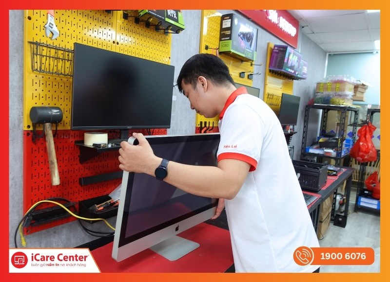 Quy trình dịch vụ vệ sinh iMac tại iCare Center