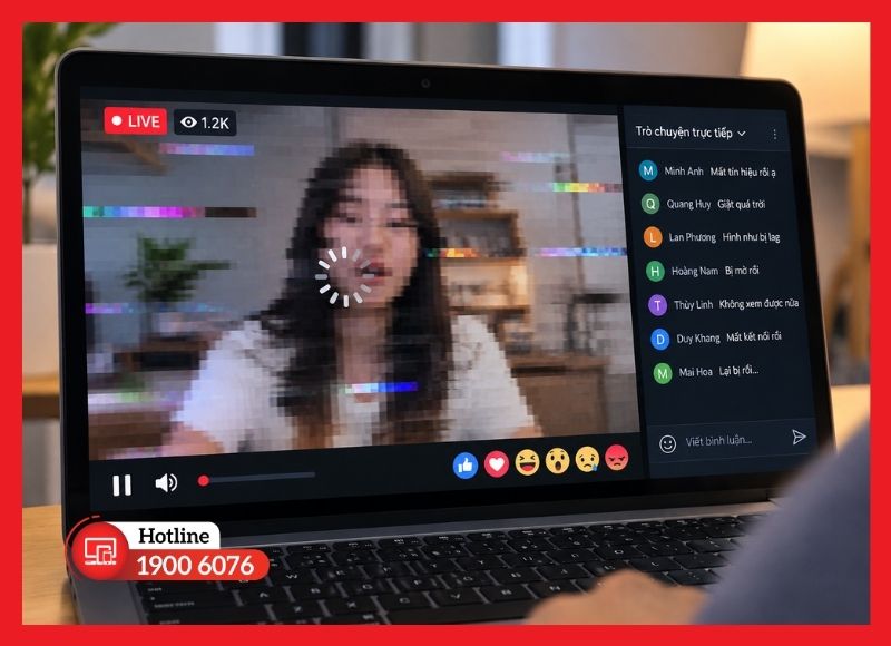 Hình ảnh bị giật, trễ hoặc mất tín hiệu