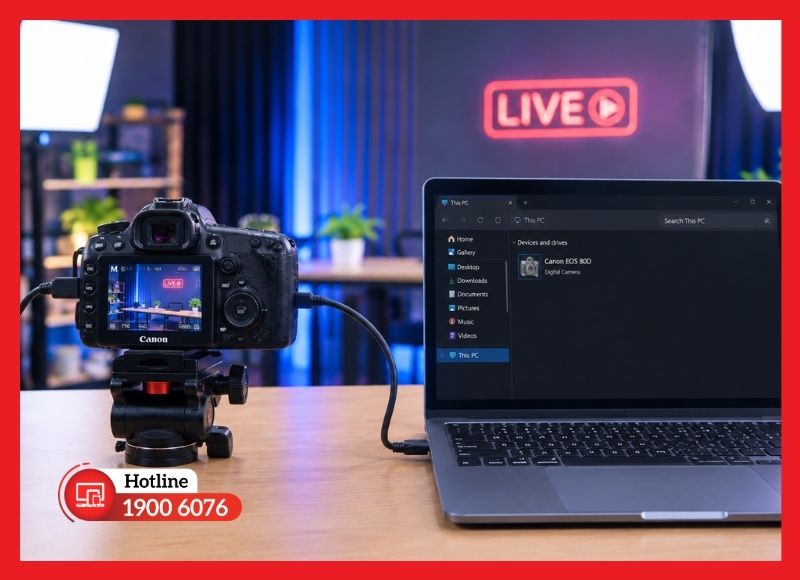 Kết nối máy ảnh Canon với máy tính