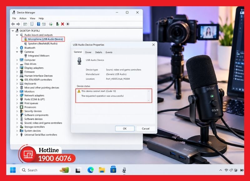 Kiểm tra trạng thái driver thiết bị trong Device Manager