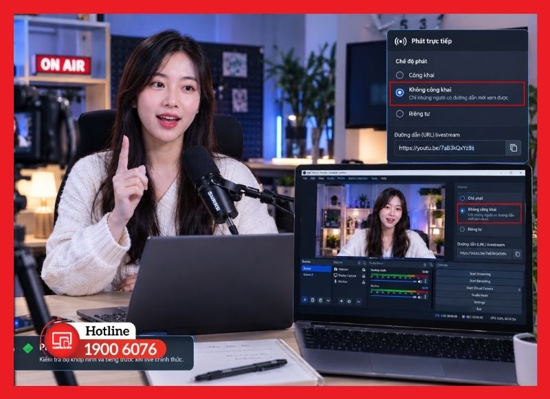 Phát thử riêng tư để kiểm tra độ khớp hình và tiếng