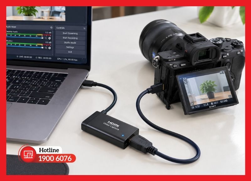 Kết nối máy ảnh Sony với máy tính để livestream
