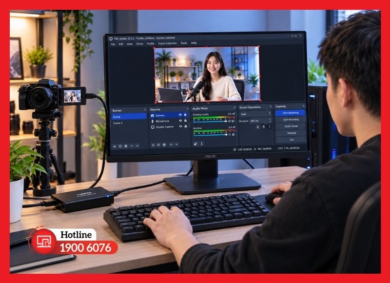 Cài và thiết lập phần mềm OBS Studio