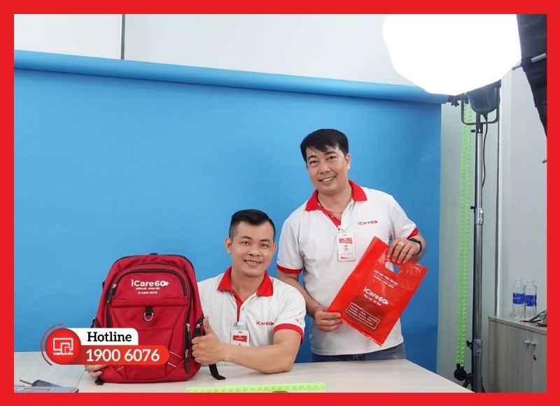 Phòng livestream hoàn thiện với hệ thống thiết bị do iCare Center lắp đặt