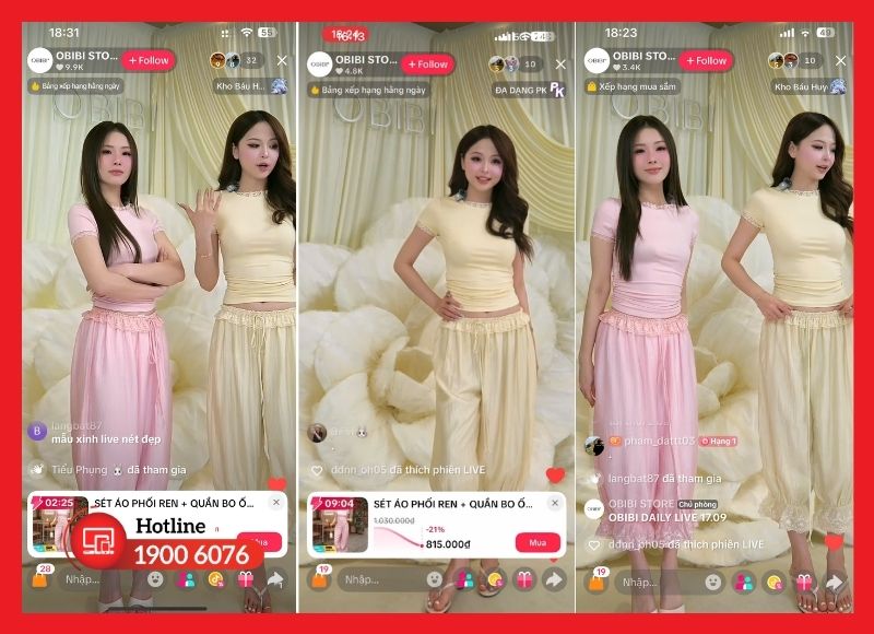 Tiến hành livestream và tương tác với người xem