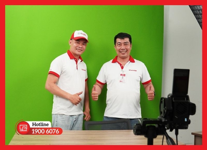 Phông xanh phẳng, căng đều phía sau chủ thể