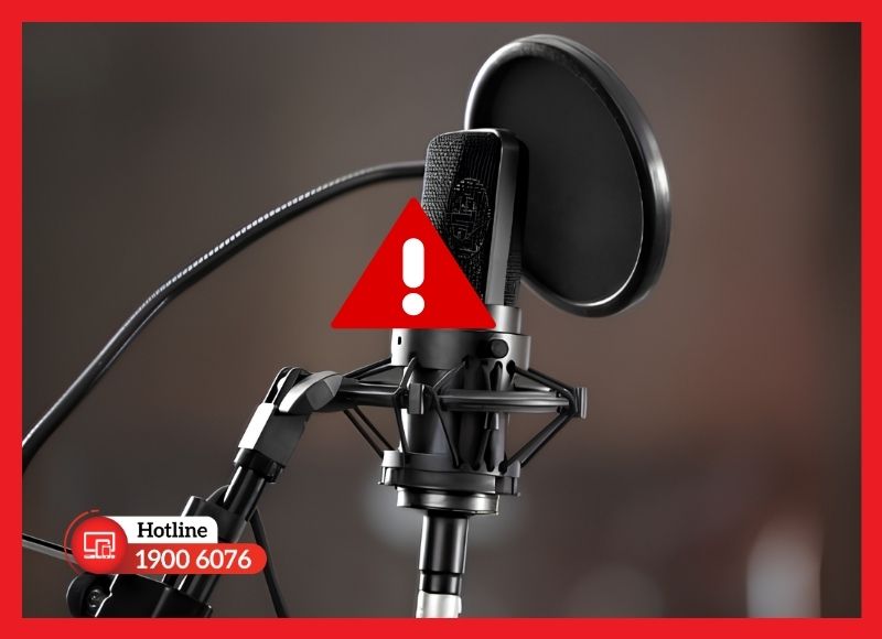 Micro hoặc dây tín hiệu bị lỗi