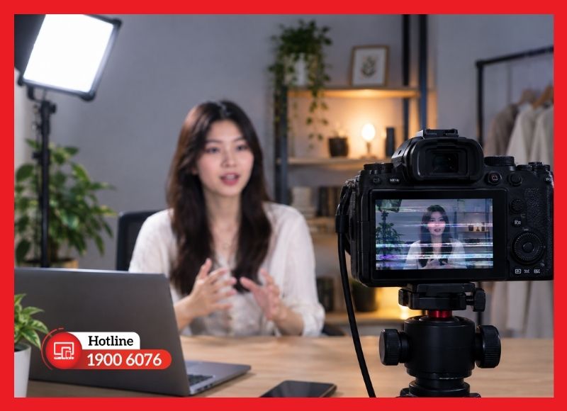 Đèn livestream bị nhấp nháy, hình ảnh xuất hiện sọc
