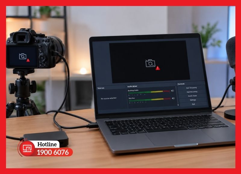 Livestream không nhận camera, micro hoặc thiết bị ngoại vi