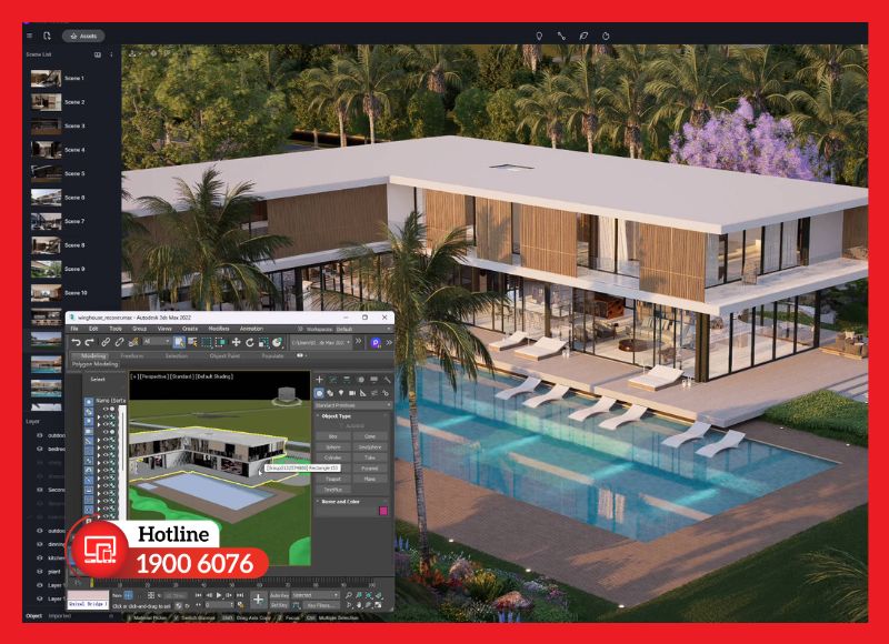 3ds Max tối ưu quy trình làm việc cho studio và doanh nghiệp