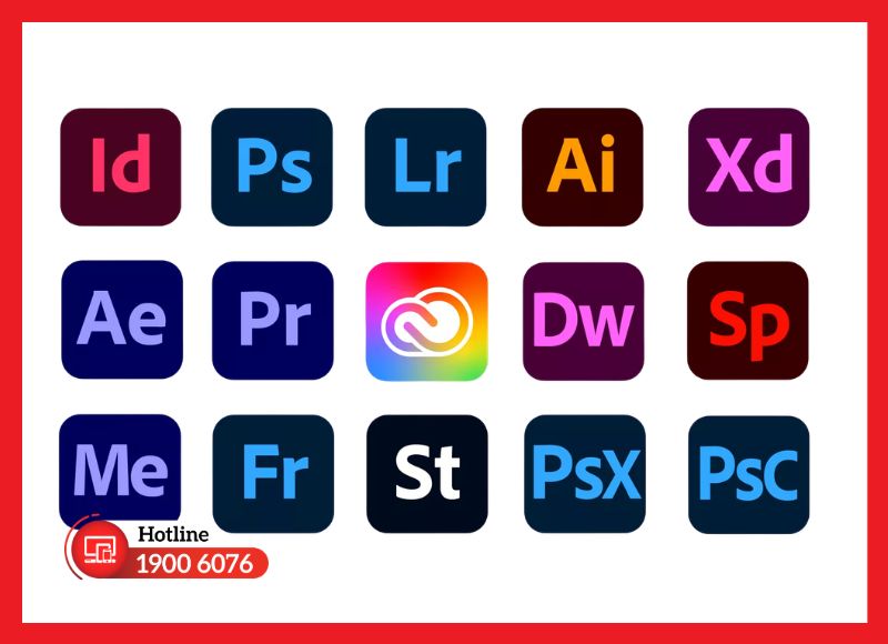 Các phần mềm Adobe bản quyền dành cho thiết kế và dựng video