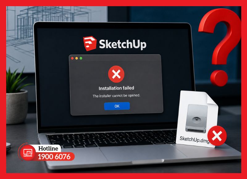 Cách xử lý khi file cài đặt SketchUp không thể chạy được