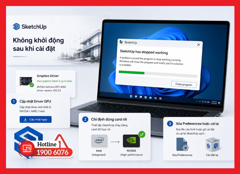 Khắc phục sự cố SketchUp không khởi động