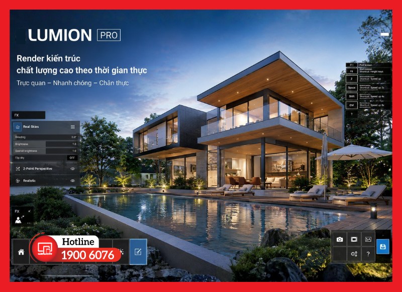 Render kiến trúc chất lượng cao theo thời gian thực
