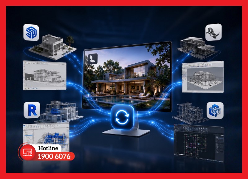 Đồng bộ với nhiều phần mềm thiết kế