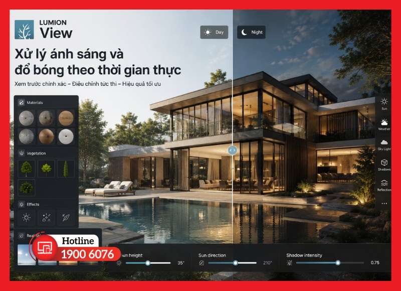 Xử lý ánh sáng và đổ bóng theo thời gian thực