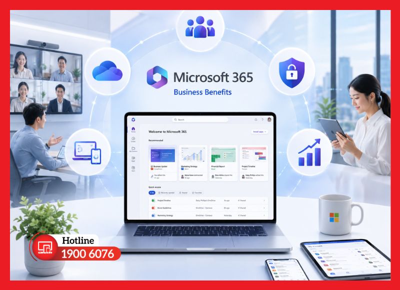 Những lợi ích nổi bật của Office 365 dành cho doanh nghiệp