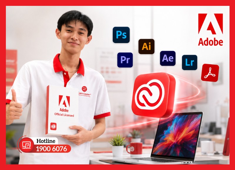 iCare Center là địa điểm mua Adobe bản quyền nhiều khách hàng tin chọn