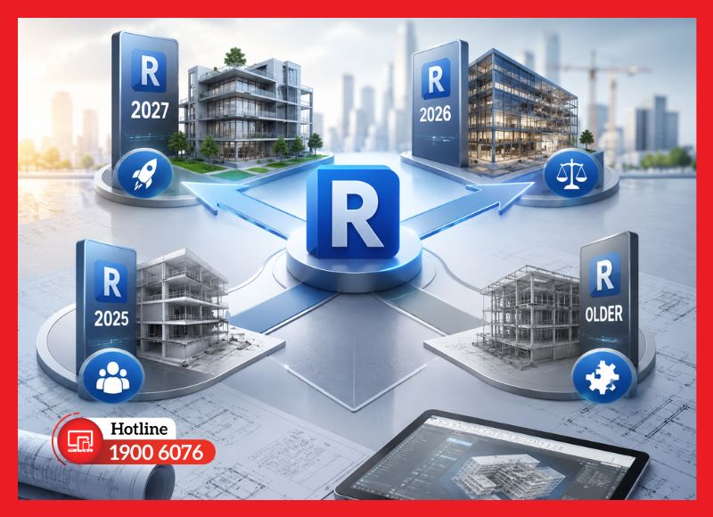 Gợi ý chọn phiên bản Revit theo nhu cầu sử dụng phổ biến