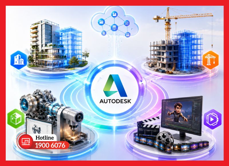 Những lợi ích cốt lõi khi sử dụng hệ sinh thái phần mềm Autodesk