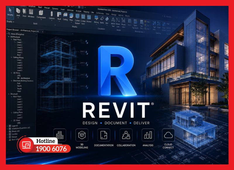 Revit - giải pháp BIM toàn diện cho kiến trúc, kết cấu và MEP