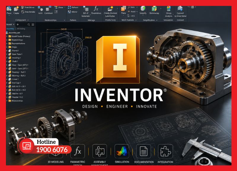 Inventor - giải pháp thiết kế cơ khí 3D cho kỹ sư và nhà sản xuất công nghiệp