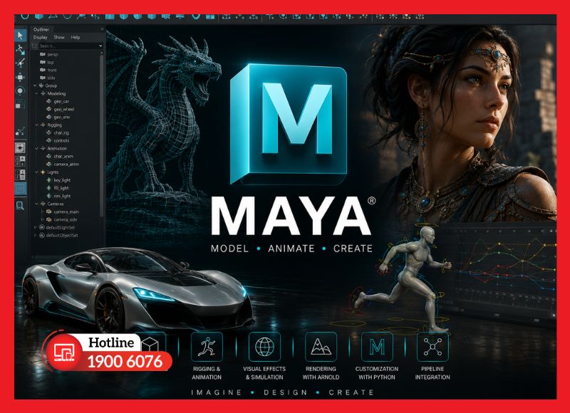 Maya - phần mềm 3D tiêu chuẩn trong ngành điện ảnh, hoạt hình và VFX