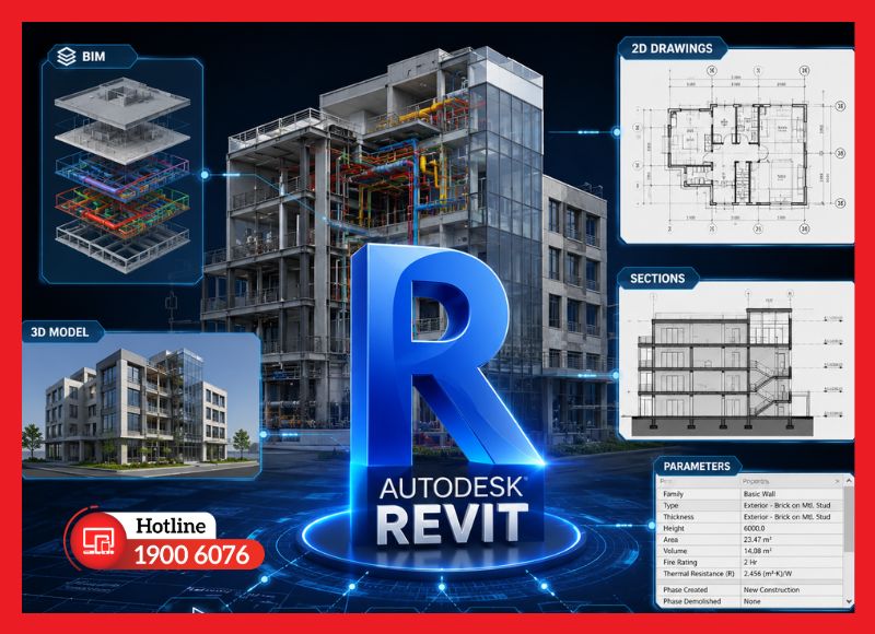 Autodesk Revit - phần mềm mô hình hóa thông tin công trình (BIM)
