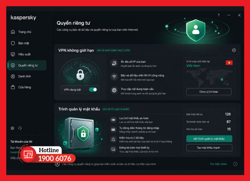 VPN và trình quản lý mật khẩu giúp bảo vệ dữ liệu cá nhân