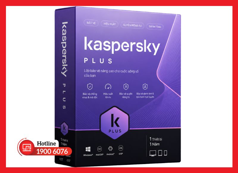 Kaspersky Plus tích hợp VPN không giới hạn và quản lý mật khẩu