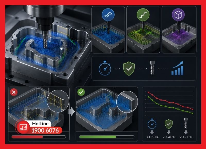 Tối ưu hóa Toolpath và thời gian gia công
