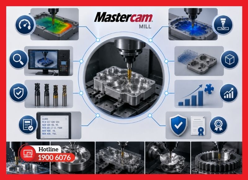 Lý do doanh nghiệp cơ khí nên lựa chọn Mastercam Mill bản quyền