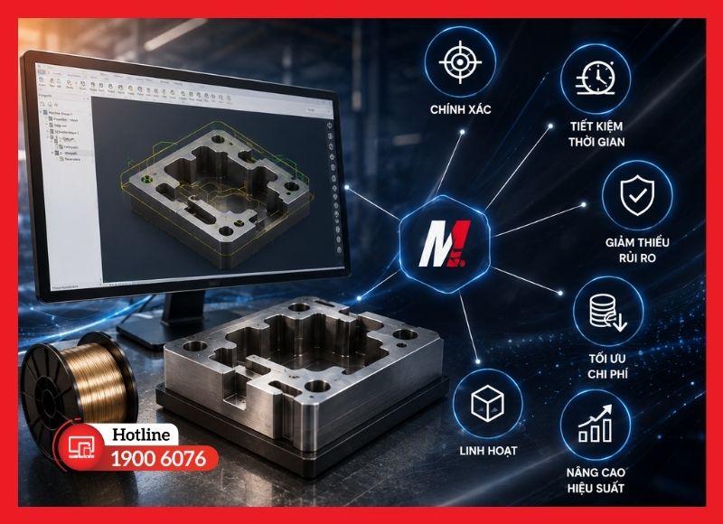 Những lợi ích thực tế mà Mastercam Wire mang lại cho doanh nghiệp gia công