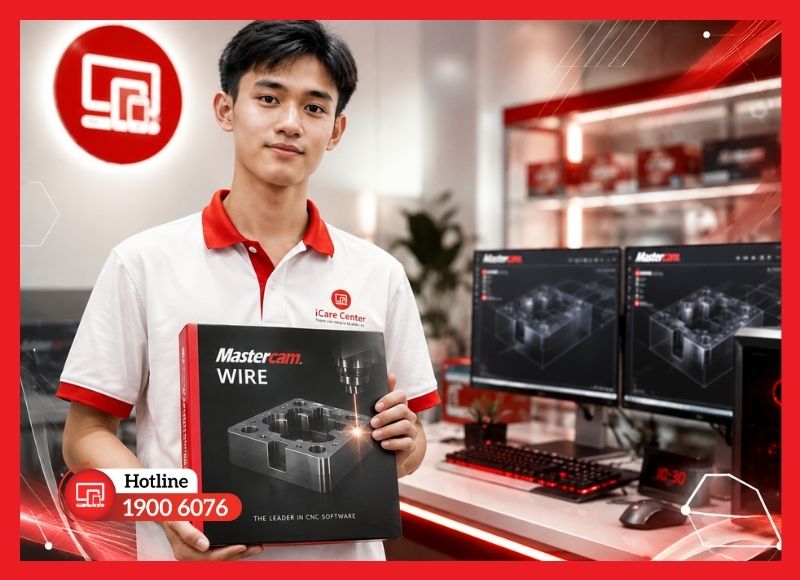 iCare Center - đơn vị cung cấp Mastercam Wire bản quyền uy tín tại TPHCM