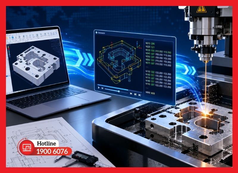 Chuyển đổi nhanh từ bản thiết kế sang chương trình gia công cắt dây EDM